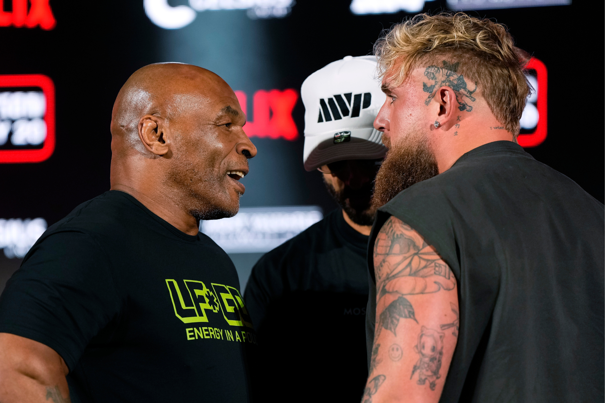 Mike Tyson and Jake Paul face off.