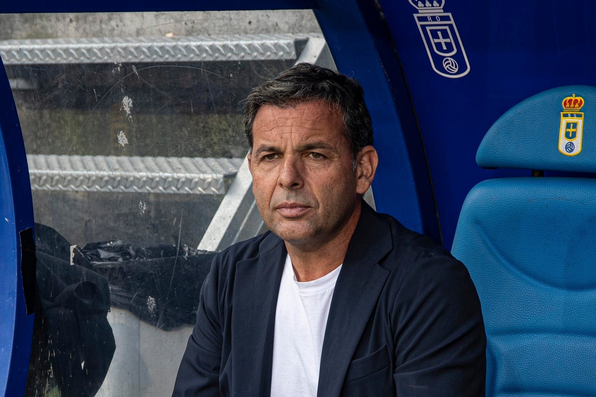 Javi Calleja, entrenador del Oviedo que ha denunciado un impago del Levante.