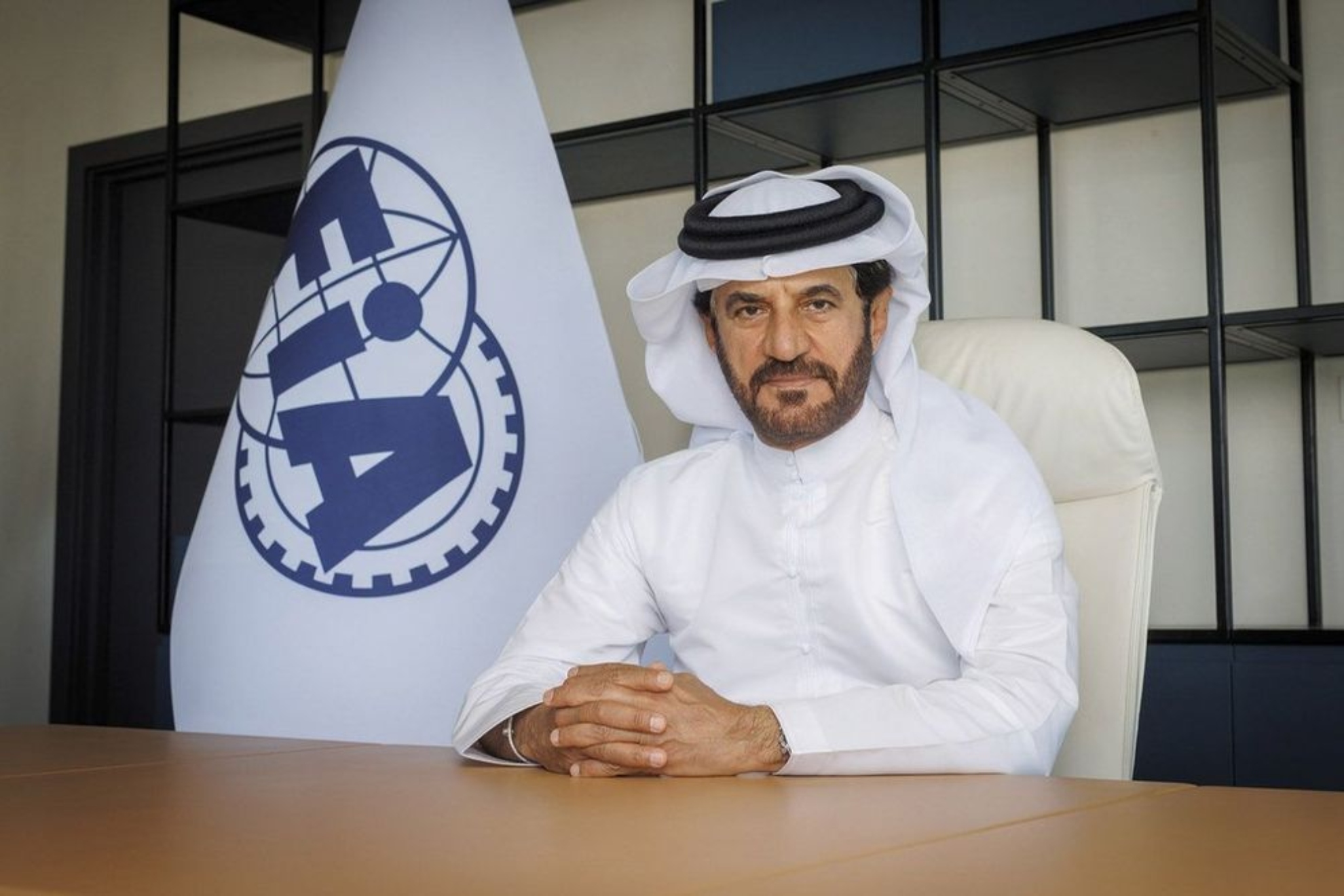 Mohammed Ben Sulayem, en las oficinas de la FIA