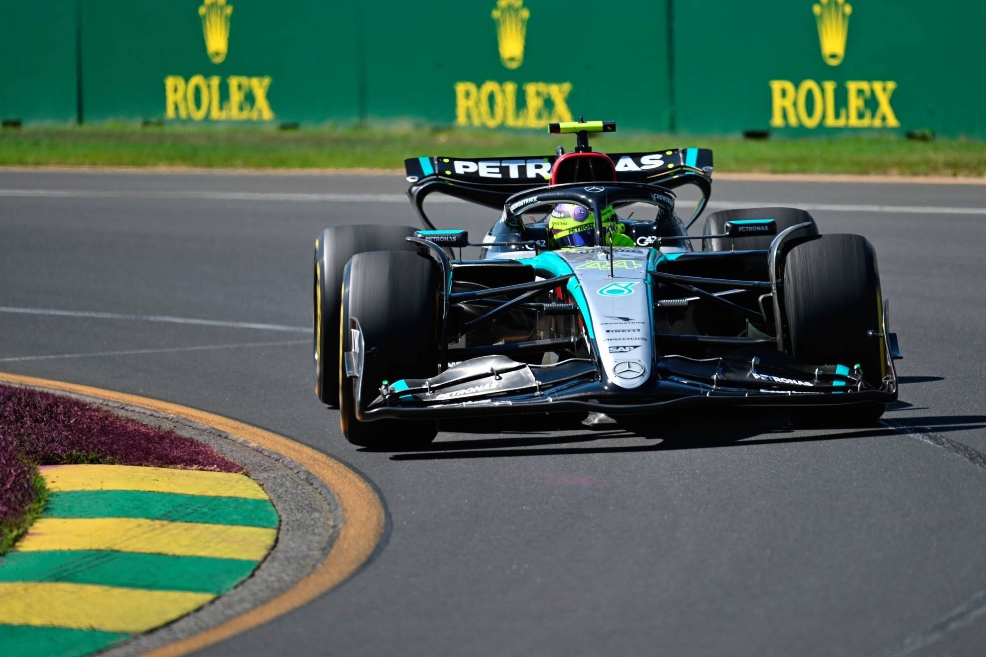 Hamilton, en el GP de Australia 2024.