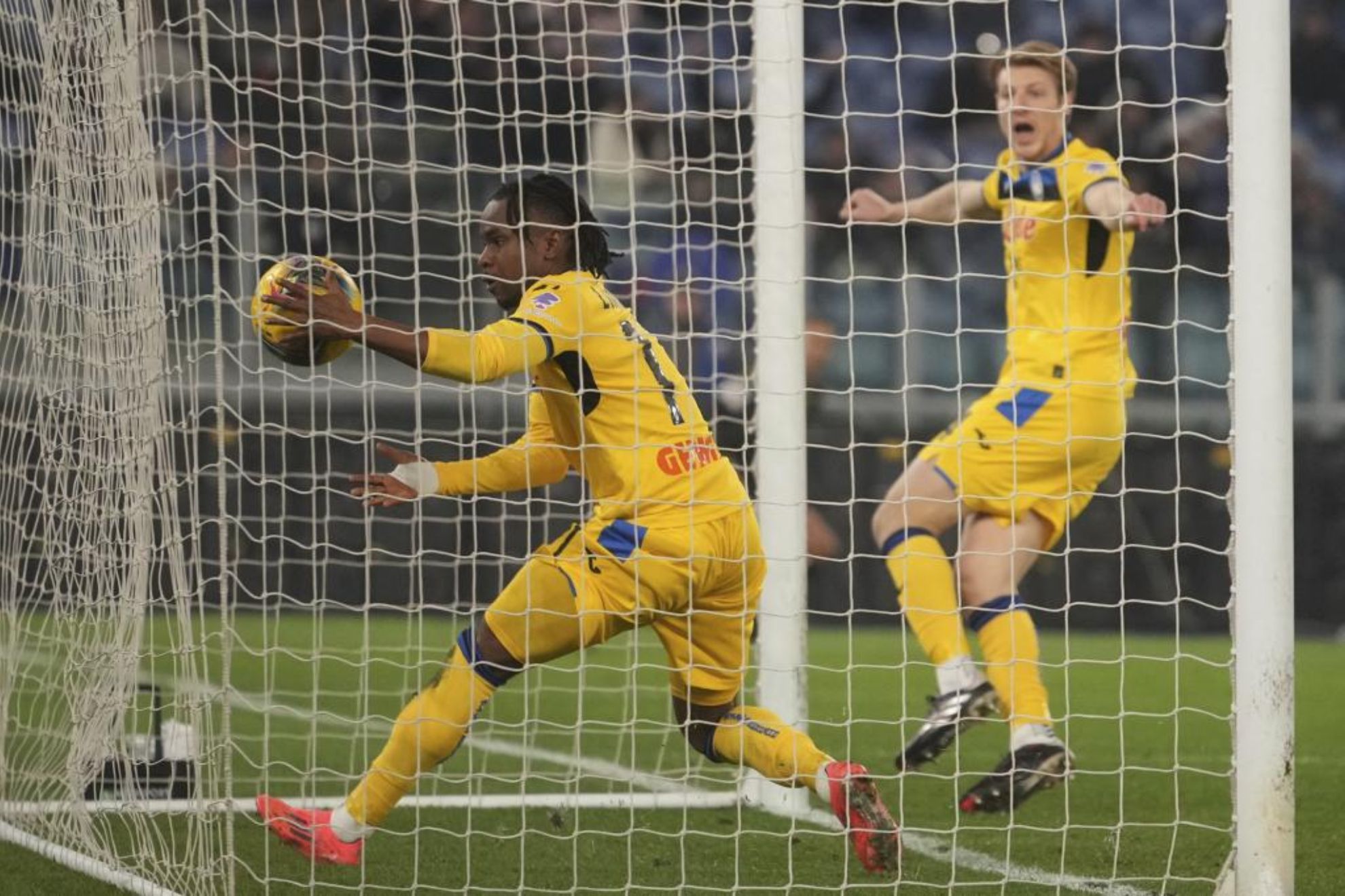 Brescianini, celebrando su gol contra la Lazio