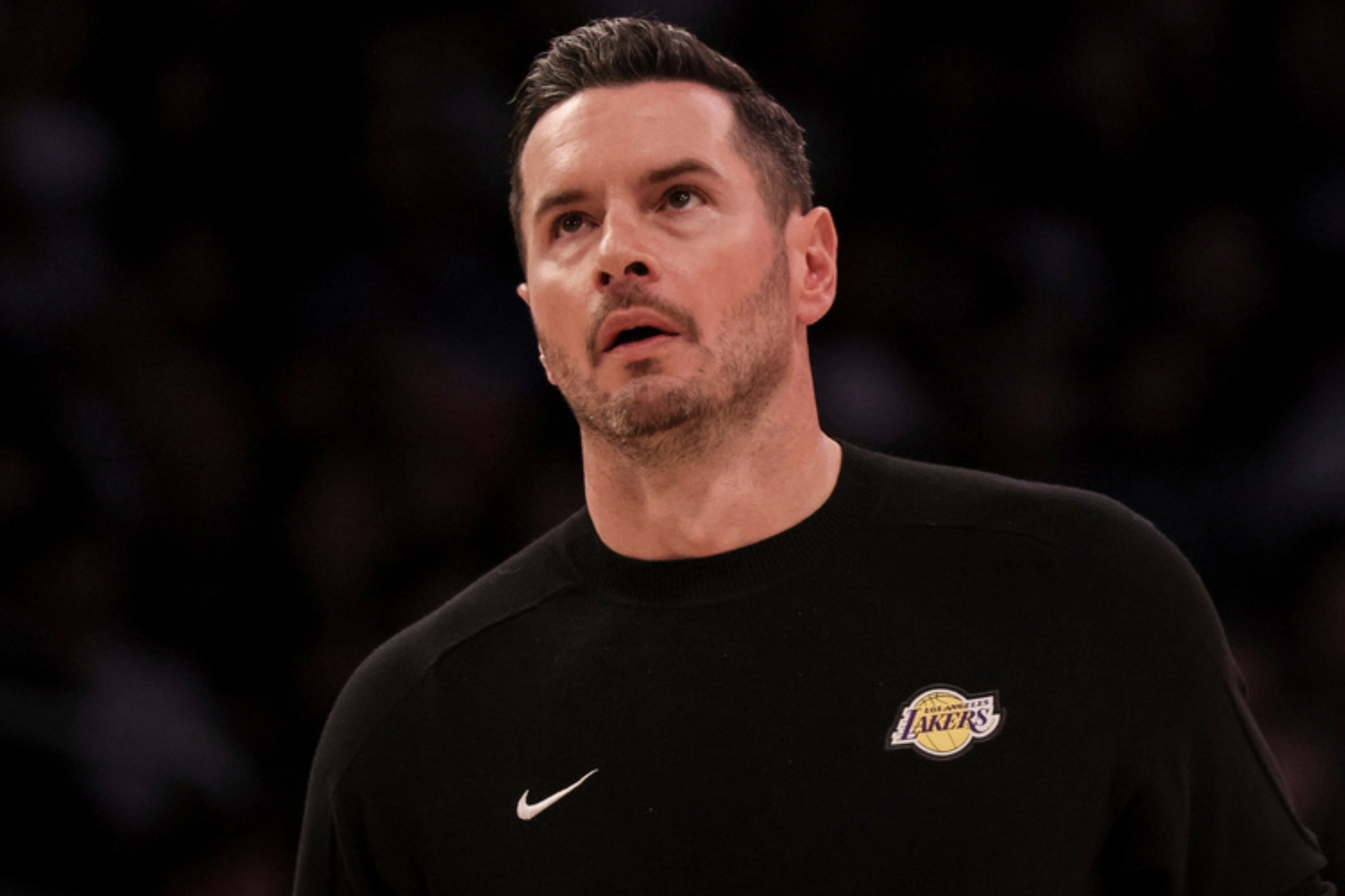 Lakers coach JJ Redick during a recent NBA game