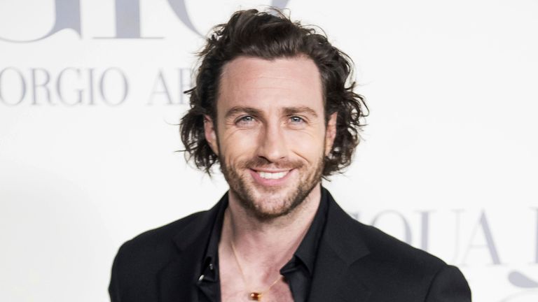 Aaron Taylor-Johnson in Madrid, Spain. Pic: AP