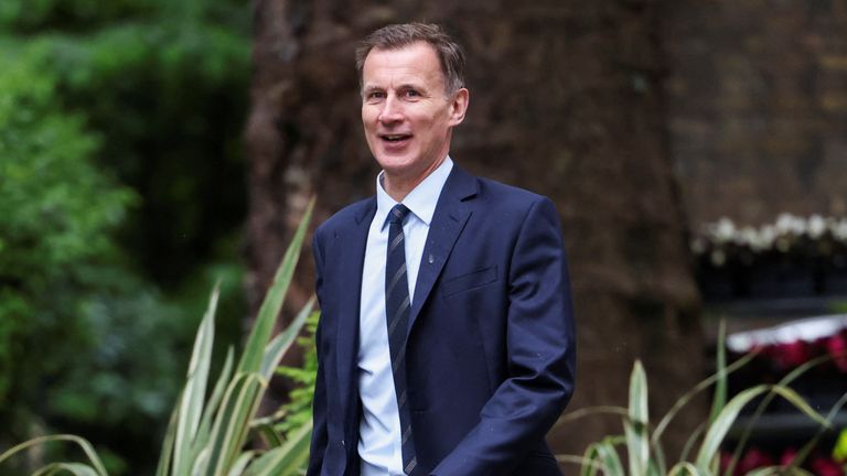  Jeremy Hunt arrives at Downing Street
Pic: Reuters