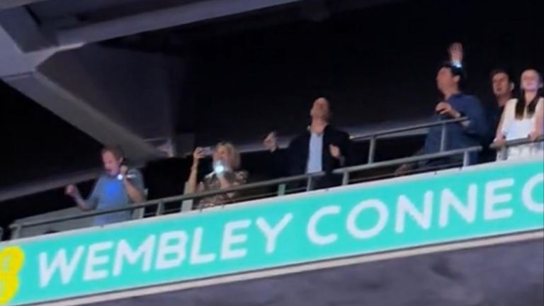 Prince William spotted 'dad dancing' at Taylor Swift's concert.