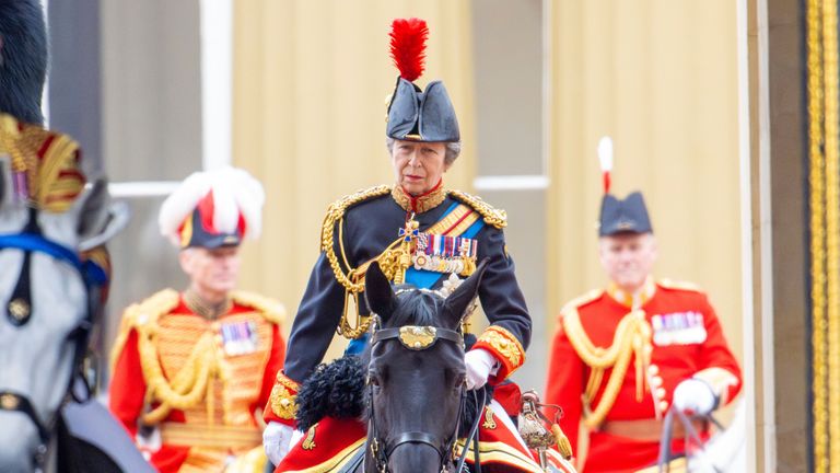 
Trooping of the Colour ceremony ** STORY AVAILABLE, CONTACT SUPPLIER** Featuring: Princess Anne Where: London, United Kingdom When: 15 Jun 2024 Credit: Dutch Press Photo/Cover Images **NOT AVAILABLE FOR PUBLICATION IN THE NETHERLANDS OR FRANCE** (Cover Images via AP Images)
