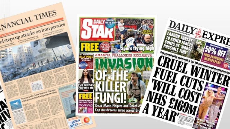 Monday papers