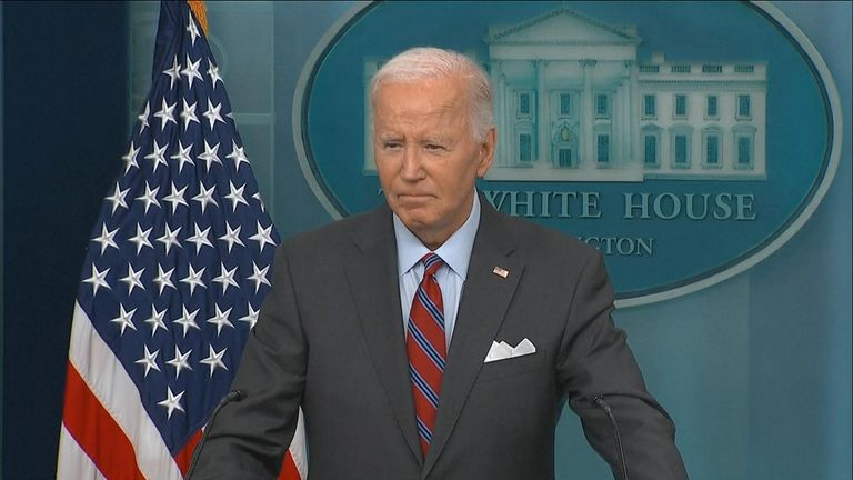 US president Joe Biden 