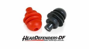 heardefenders df dual filtered natural sound variable noise reduction ear plugs 44