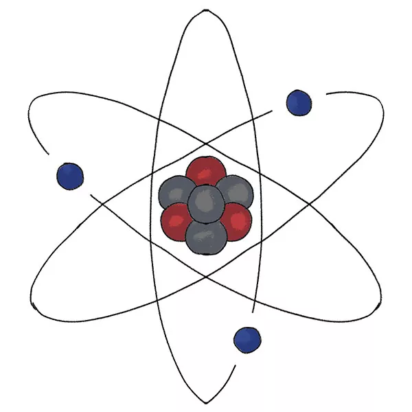 How to Draw an Atom - Easy Drawing Art