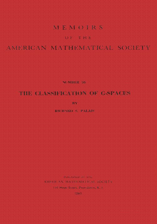 The Classification of $G$-Spaces