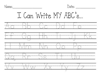 Free Printable Alphabet Tracing Sheets