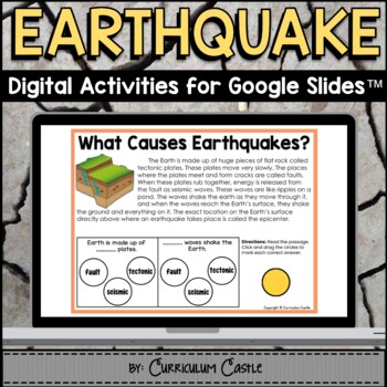 Preview of Earthquakes: Digital Activities for Google Slides™