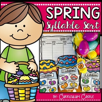 Preview of FREE Syllable Sort: Spring Center