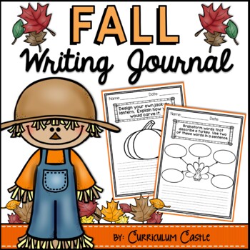 Preview of Fall (Autumn) Writing Journal {K-2} NO PREP 