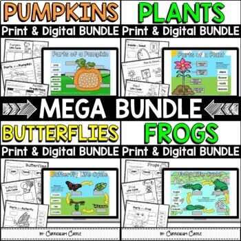 Preview of Life Cycles Print & Digital Activities MEGA BUNDLE