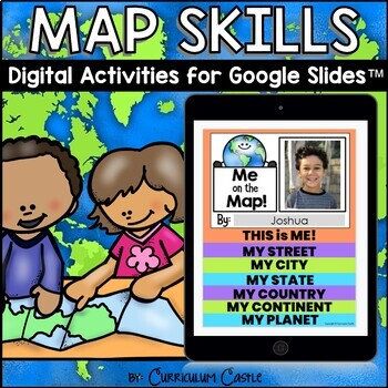 Preview of Map Skills Digital Activities for Google Slides™