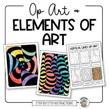 Preview of Op Art and the Elements of Art  • Art Lessons • Step by Step Tutorials