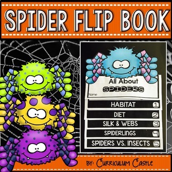 Preview of Spiders Flip Book {Reading Comprehension & Craft}