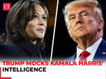 'Grossly incompetent with very low IQ': Trump on Kamala:Image