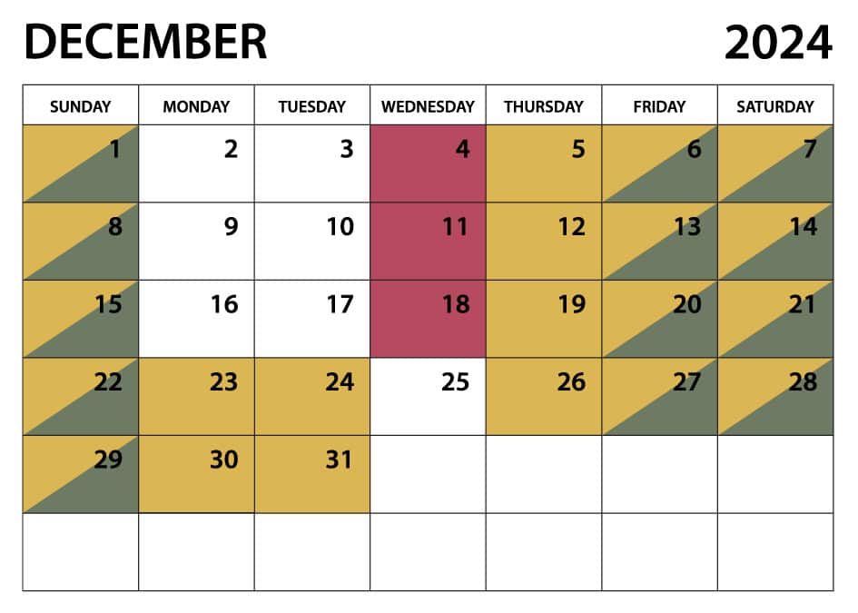 Edaville Schedule Decemeber 2024