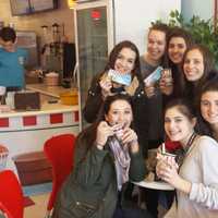 <p>These Westlake High School Wildcats were dissing -- of all things -- Pleasantville High School graduates - - on Monday while enjoying free Italian ices to celebrate the first day of Spring at Rita&#x27;s off Route 9A in Elmsford.</p>