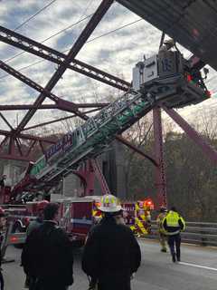 Update: Construction Worker Hurt After Falling From Scaffolding Above Bridge In Westchester