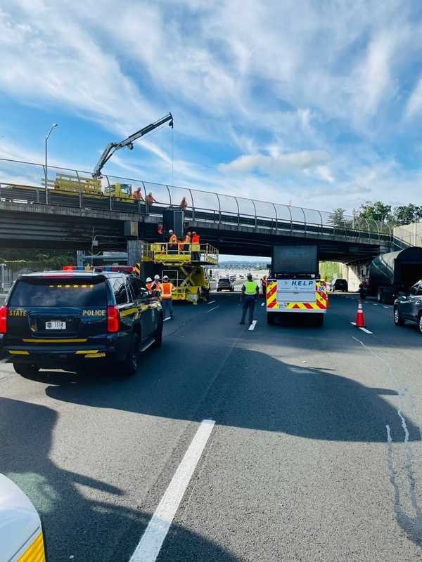 Traffic Update: All Lanes Open On I-87 After Hudson Valley Overpass Hit, Driver Charged