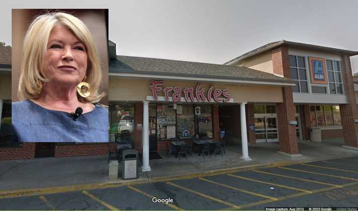 Martha Stewart stopped by Frankie&#x27;s Family Restaurant in Waterbury.