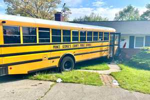 Driver Hurt After Crashing School Bus Into Prince George's County Home