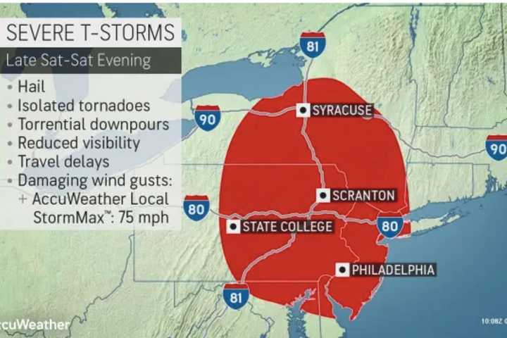 Line Of Severe Storms Will Bring Downpours, Strong Winds, Possible Isolated Tornadoes