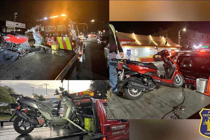 'Fall Cleanup': Dozens Of Motorcycles, Mopeds Impounded In 8-Hour Period In Yonkers