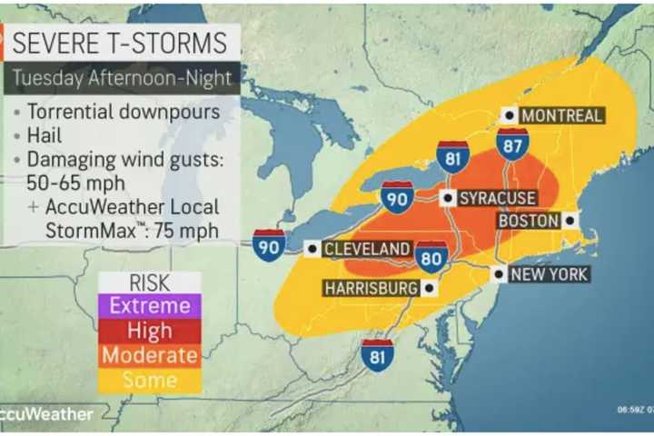 Cold Front Will Bring Scattered Storms With 65 MPH Wind Gusts, Possible Hail