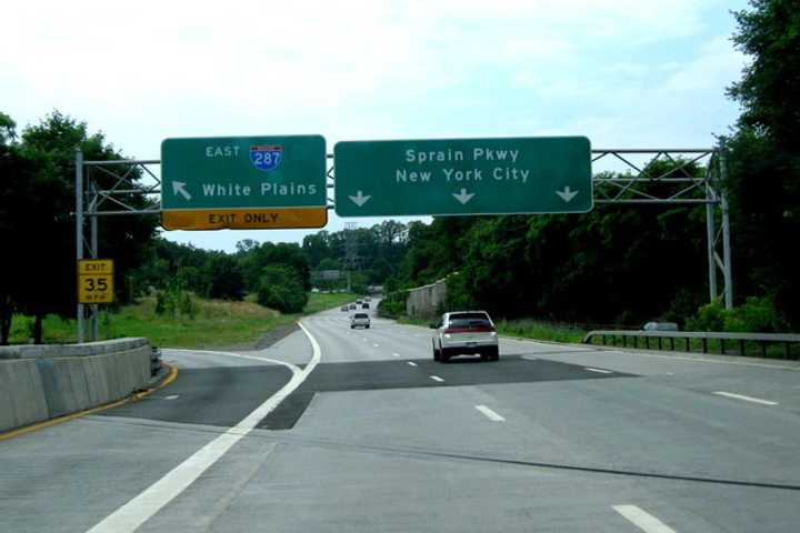 A New York State resident was killed in a two-vehicle accident on the Sprain Brook Parkway in Greenburgh Sunday afternoon, state police said. 