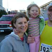 <p>Hartsdale&#x27;s Brian Wilantowicz, seen here with his family after the 2012 Yonkers Marathon, returns to race in the 2014 Boston Marathon on Monday. April 21.</p>