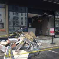 <p>The White Plains Dialysis Center in the White Plains Mall is closed after a car crashed through its storefront. </p>