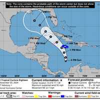 System Expected To Become Tropical Storm Projected To Move North Toward US Coast