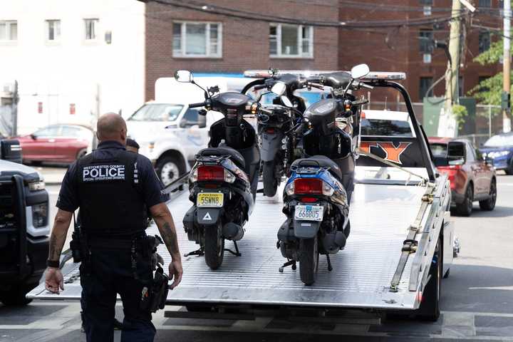 Dozens Of Mopeds, Scooters Impounded In Crackdown On Illegal Operation In Westchester