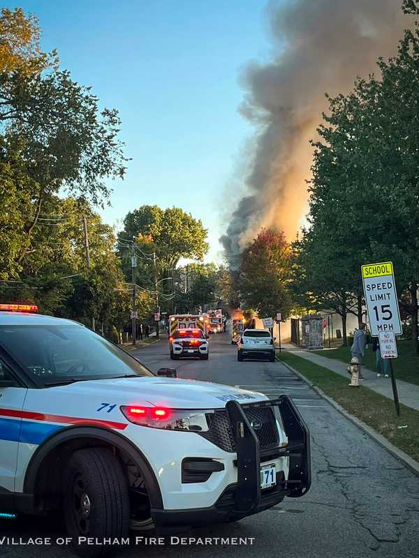 Ambulance Goes Up In Flames Near School In Westchester, Disrupts Traffic