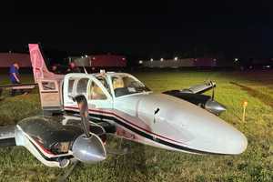 Landing Gear Fails Mid-Flight, Plane Skids Off Runway At NJ Airport