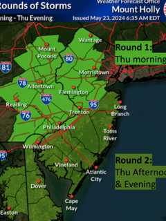 Two Rounds Of Thunderstorms Predicted In NJ, PA: Here's Timing