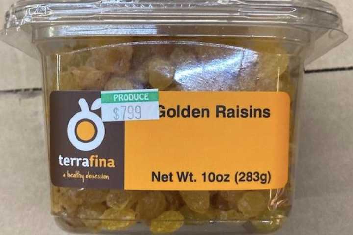 Possibility Of Life-Threatening Reactions Prompts Recall Of NJ Company's Golden Raisins