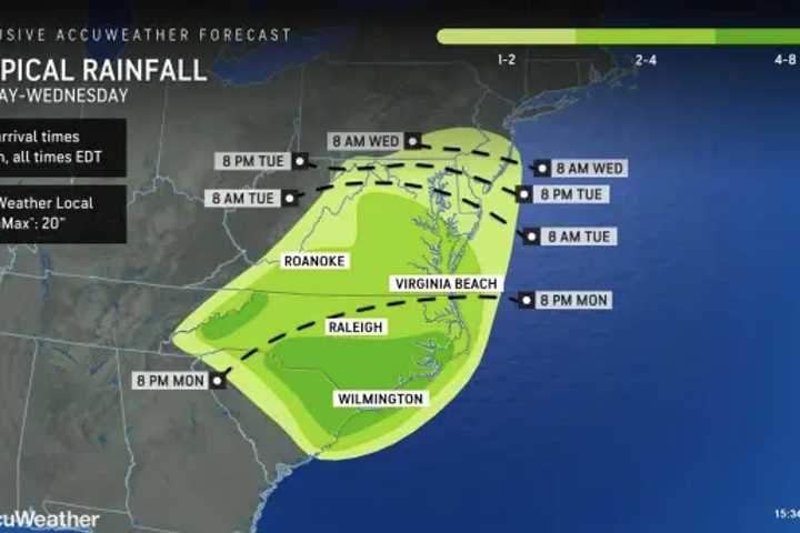 Say Goodbye To Sunny Skies: Tropical Storm Bringing Rain To Maryland This Week