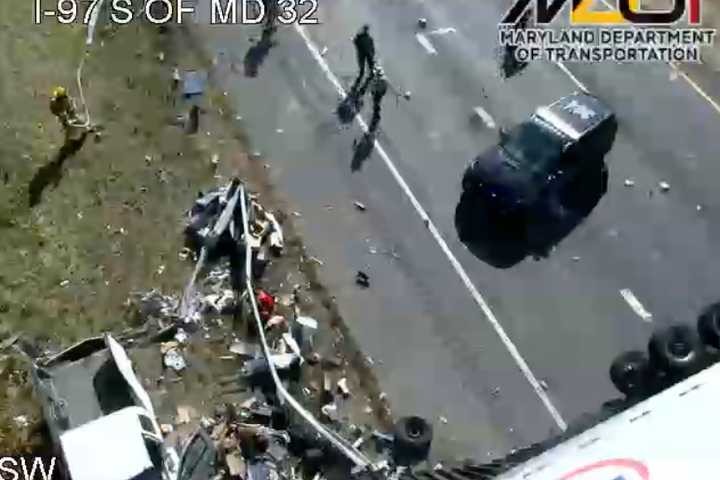 Tractor-Trailer Crash Leads To I-97 Closure In Maryland (DEVELOPING)