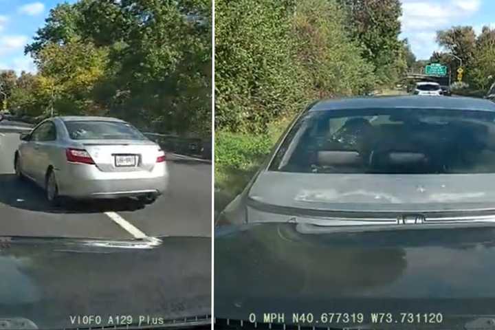 Viral Dashcam Footage Shows Vehicle Reversing On NY Highway In Apparent Insurance Fraud Attempt