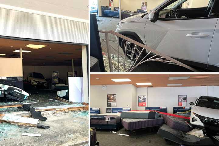 Car Crashes Into Store In Westchester