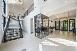 Glass Wine Fridge, Play Theater Among Crown Jewels Of Luxe Bergen County Home Listed At $4.19M