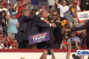 Former President Trump Rushed Offstage After Apparent Shots Fired At PA Rally