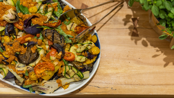 A plate of healthy food