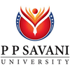 P P Savani University logo